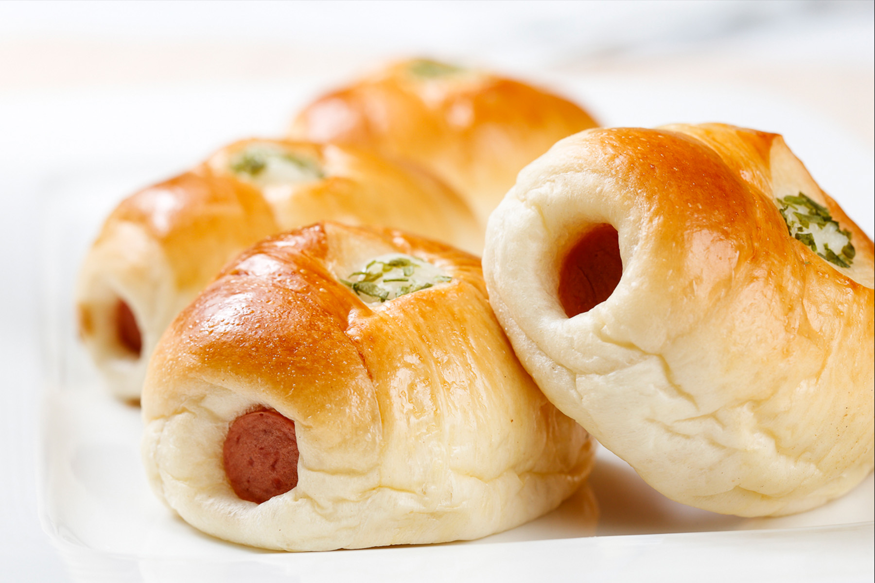 香葱小热狗mini hot dog bun 单价nt$ 16元 / 个 购买数量 本商品最低